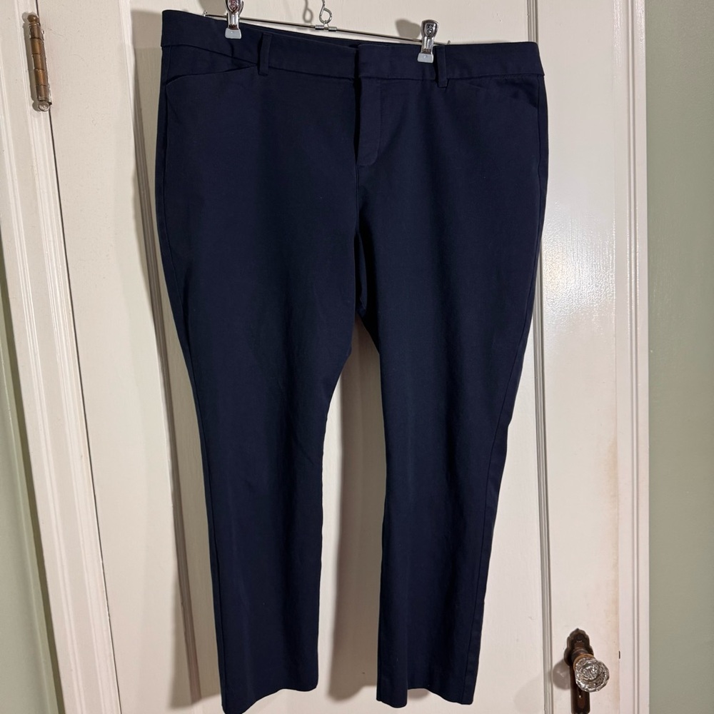 Old Navy Navy Ankle Dress Pants for Women
